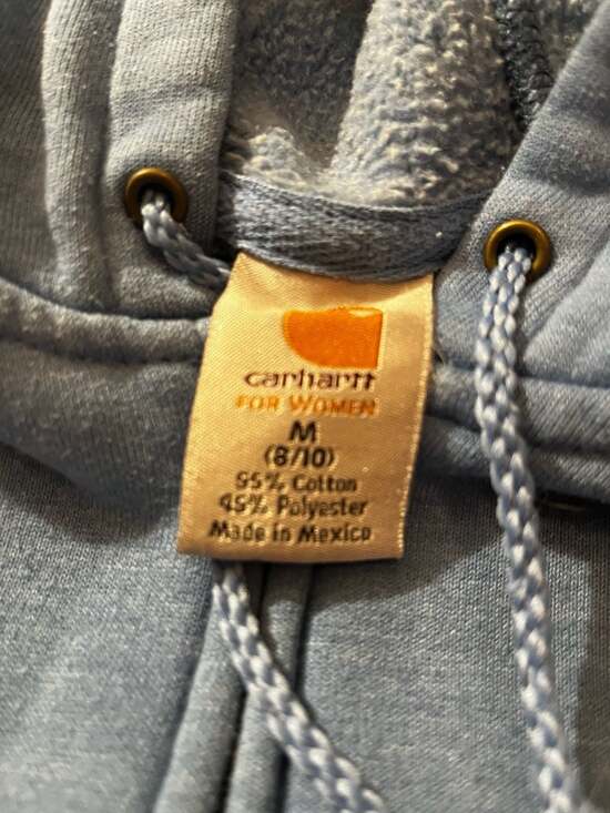 Carhartt Tops - Carhartt For Women Zip Up Hoodie M (8/10) Light Blue *READ DESCRIPTION